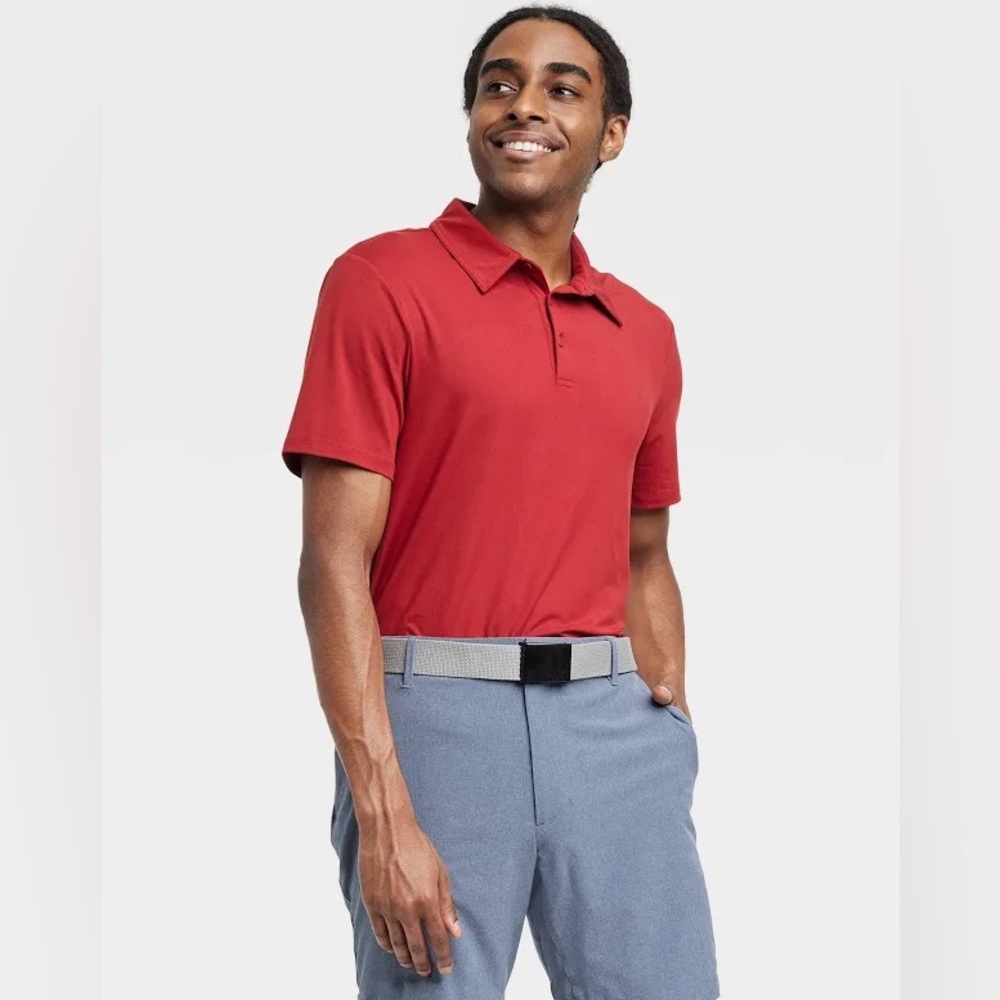 All In Motion - Men’s Jersey Polo in Red
